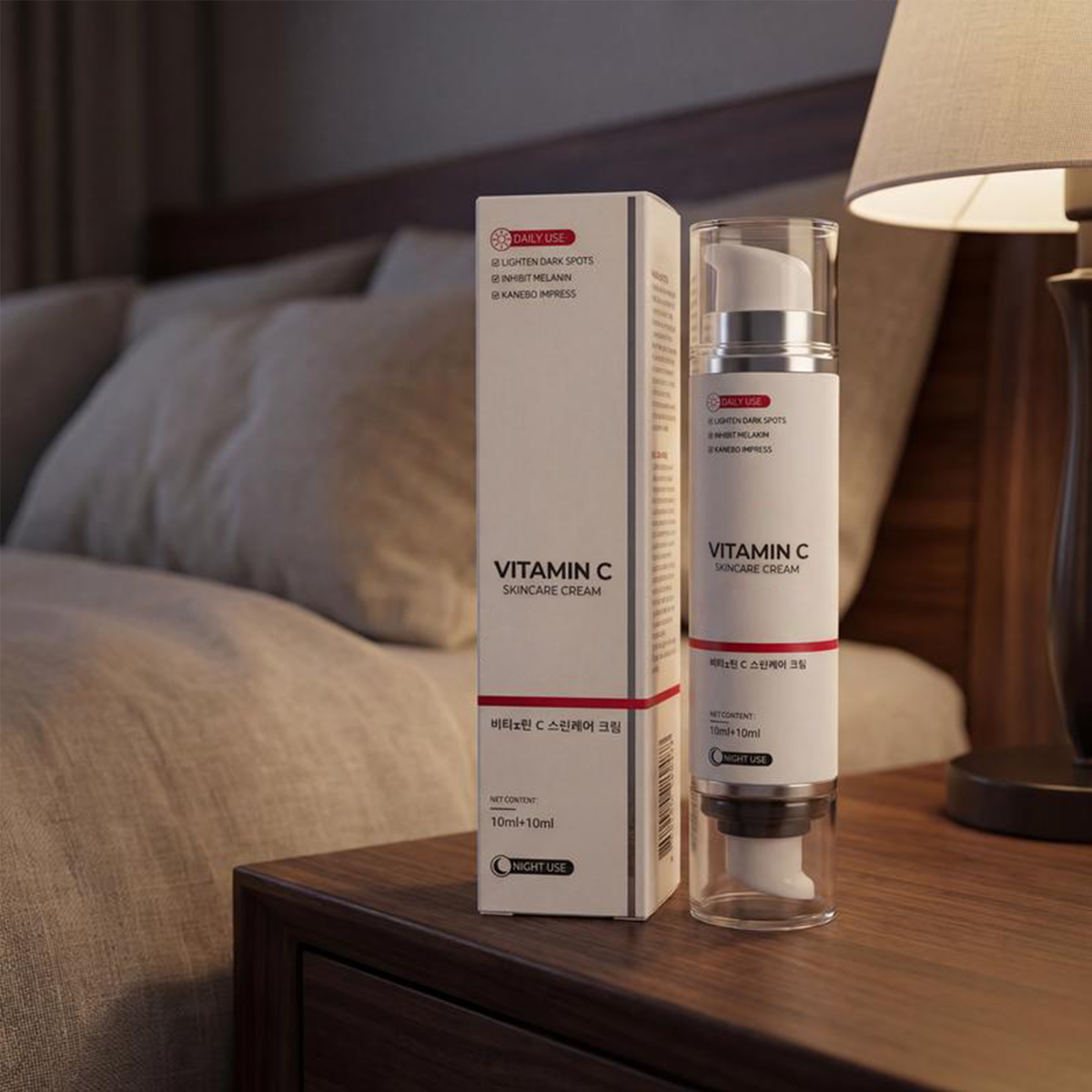 Instant Lift Cream✨ Retinol + Vitamin C-hyaluronic & Night Cream – Brightening & Even-Tone Care