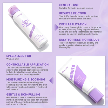 ⏳🔥Limited time offer 49% OFF! ⏰ Bikini Pain-Free Hair Removal Cream for Sensitive Skin--Hypoallergenic Formula-Gentle