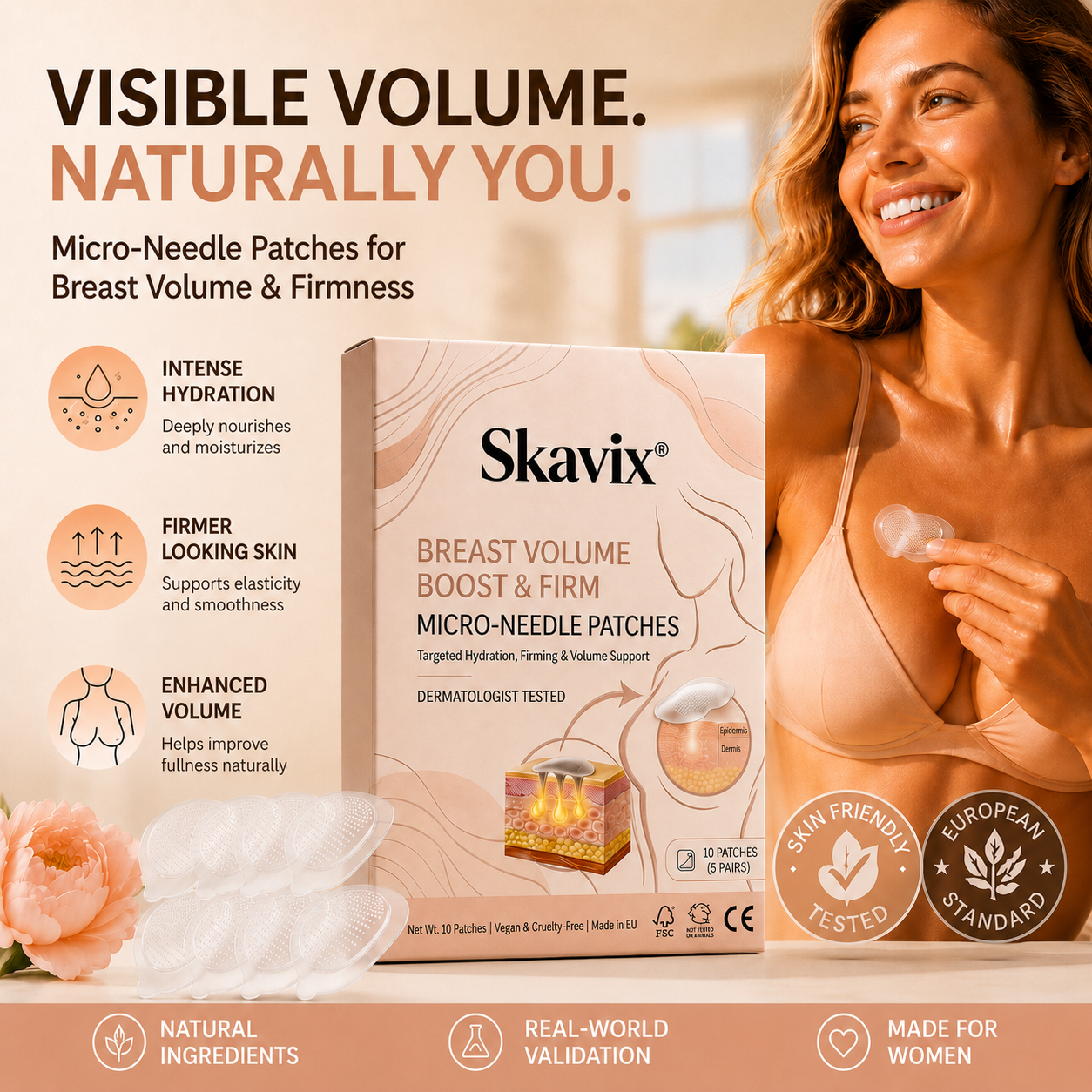 Grunsefy® 👩‍⚕️Targeted Bust Firming & Nourishing Advanced Nano-Microneedle Patches 💃