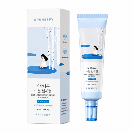 🇰🇷 Birch Juice Moisturizing Sun Screen✨Contains hyaluronic acid |2-in-1 Sun Serum，Sun protection & hydration