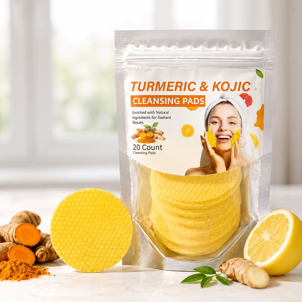 Turmeric & Kojic Acid Cleansing Pads,20pcs🟡
