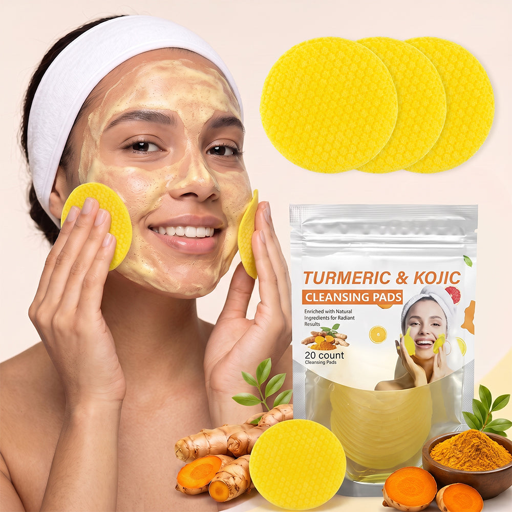 Turmeric & Kojic Acid Cleansing Pads,20pcs🟡