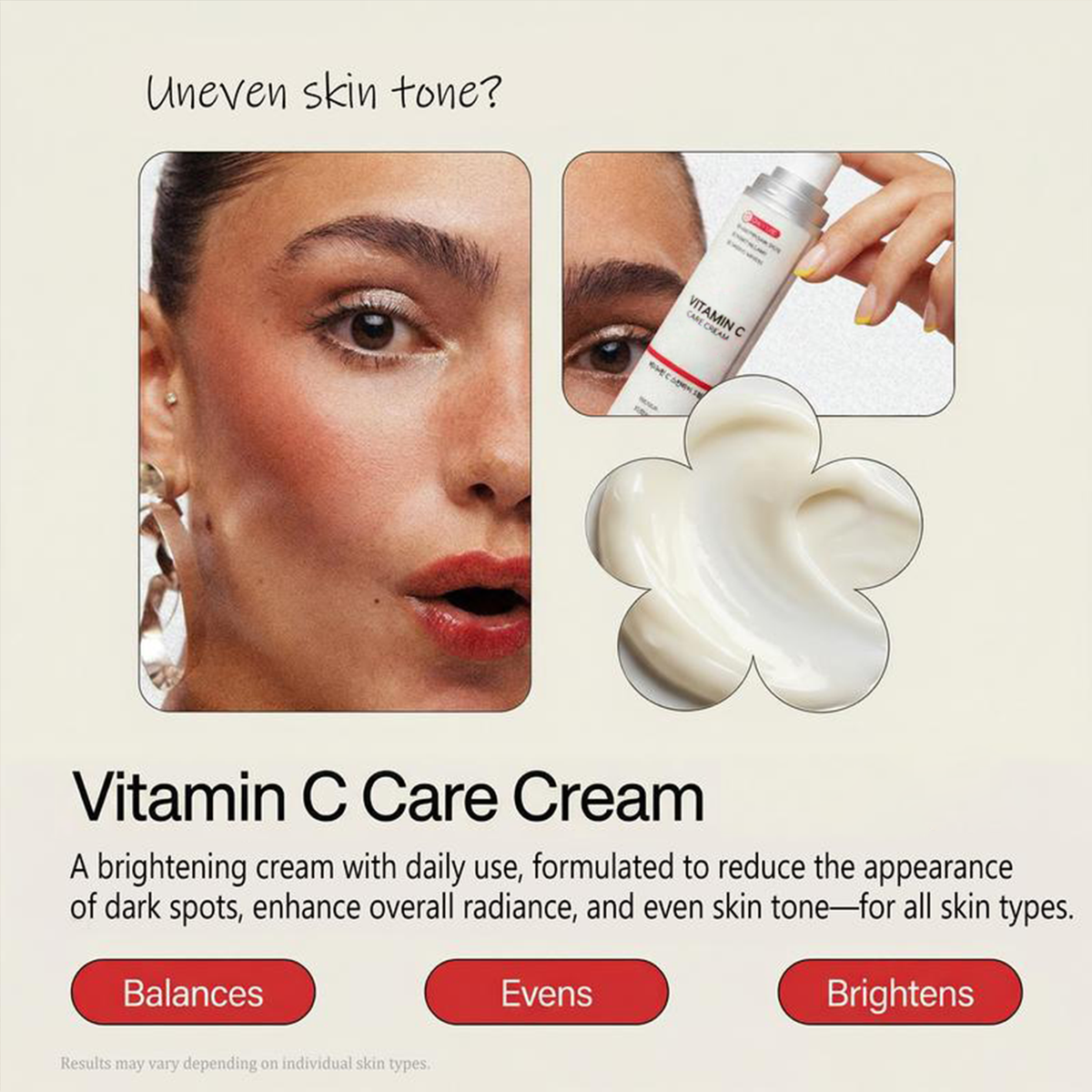 Instant  Lift Cream✨ Retinol + Vitamin C-hyaluronic & Night Cream – Brightening & Even-Tone Care